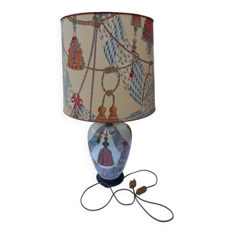 Lampe de table en porcelaine de Paris