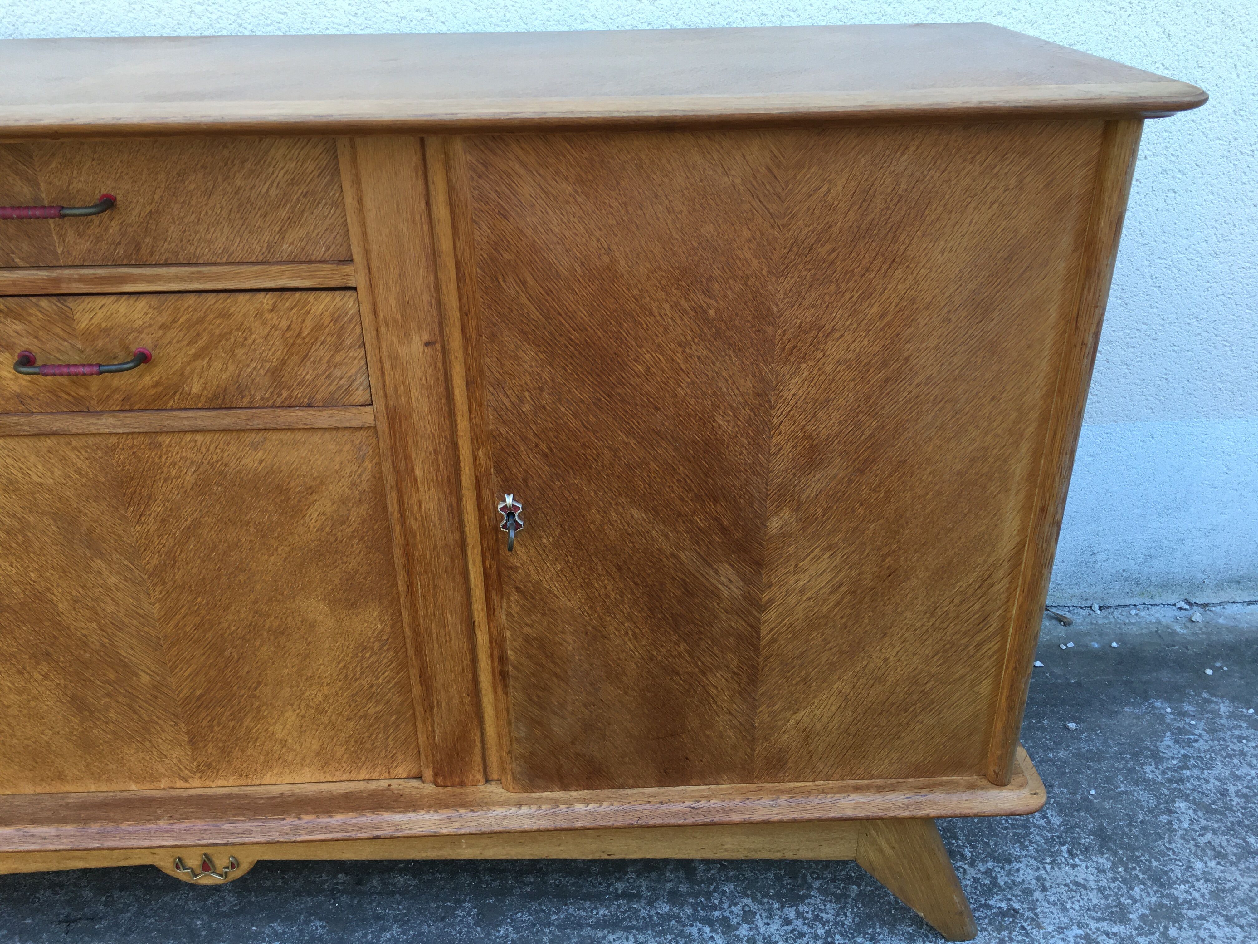 Buffet enfilade vintage feet compass year 50