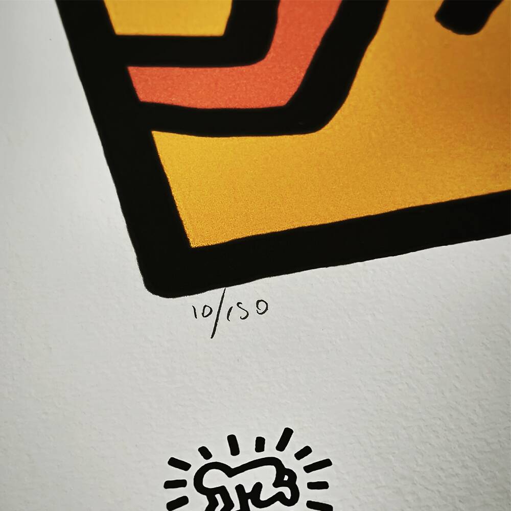 Keith Haring Limited Edition Lithograph, Numbered in Pencil, 1990s
