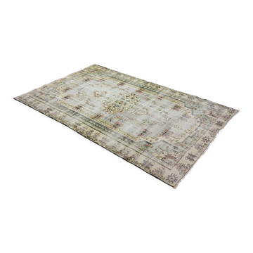 Anatolian handmade vintage rug 280 cm x 170 cm
