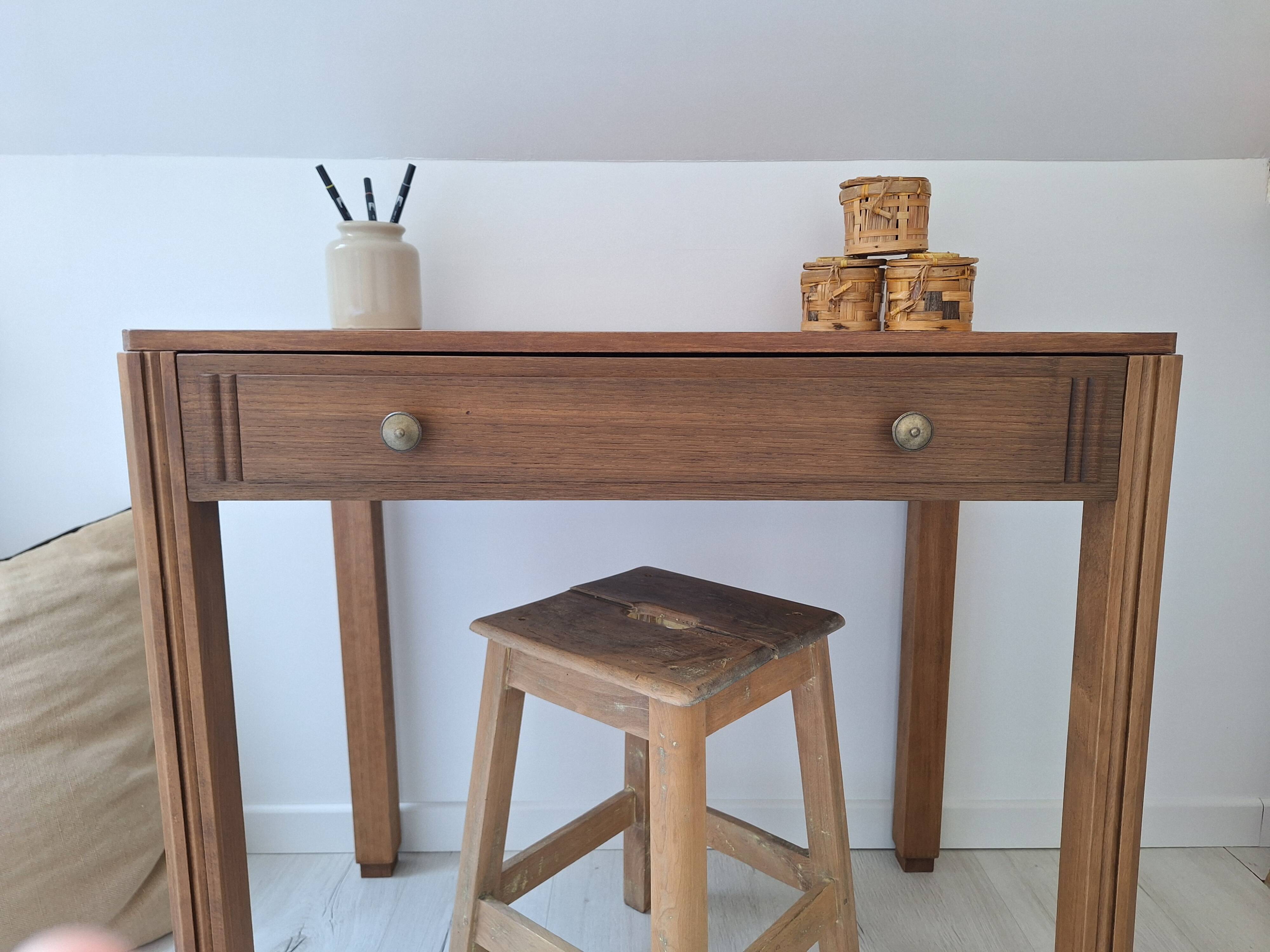 Desk / Side table / Art Deco console from the 1930s vintage
