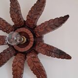 Old wooden wall light