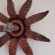 Old wooden wall light