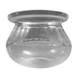 Vase verre blanc
