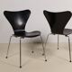 Pair of early 3107 "Syveren" Arne Jacobsen dining chairs, 1965