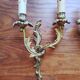 Pair of Louis XVI-style gilded bronze appliques