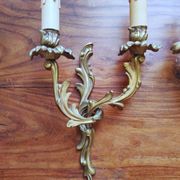 Paire d'appliques en bronze doré de style Louis XVI