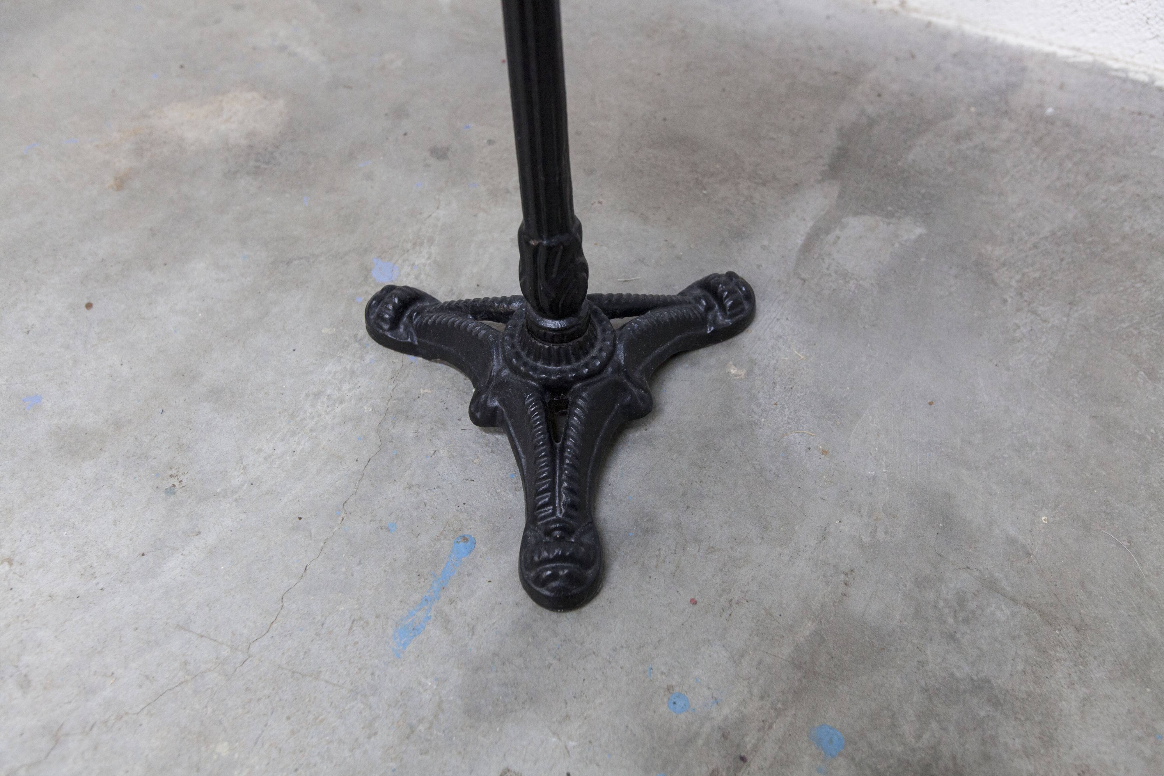 Marble and cast iron plant stand, 1960s, D30