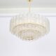 Glass tube chandeliers from Murano by Doria, Germany, 1960s.