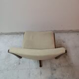 2 vintage swivel wooden office chairs year 70