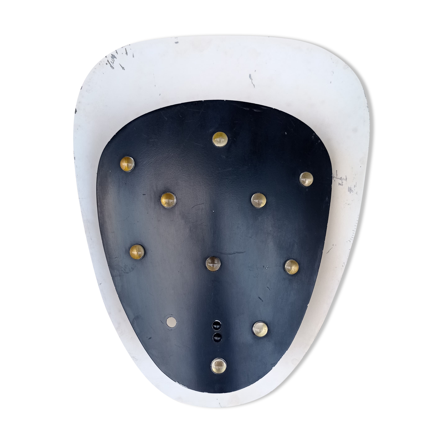 Applique murale décorative en métal des années 1950