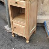 Solid oak bedside table