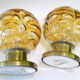 Pair of lamps DORIA lights globes MURANO New Old Stock