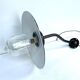 Wall lamp COL de Cygne in cast steel, fully restored 1920 1930