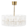 Suspended glass and brass lamp by Carl Fagerlund for Orrefors, Sweden, 1960.