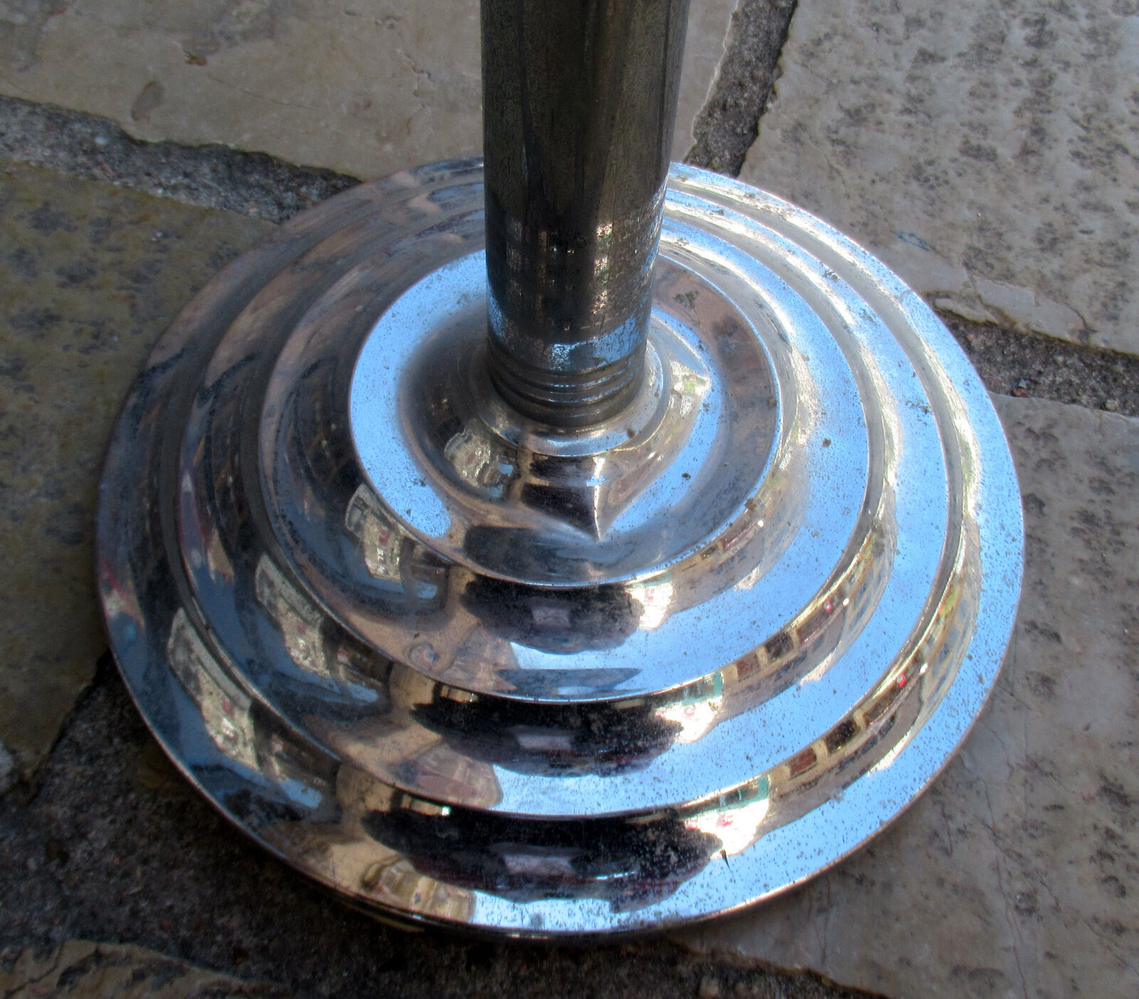 Standing ashtray, vintage, metal