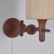 Danish teak wall lamp, 1960s