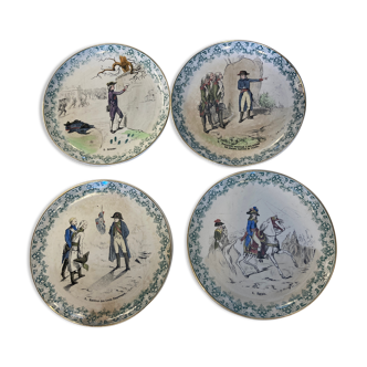 4 plates illustrated Napoleon Bonaparte