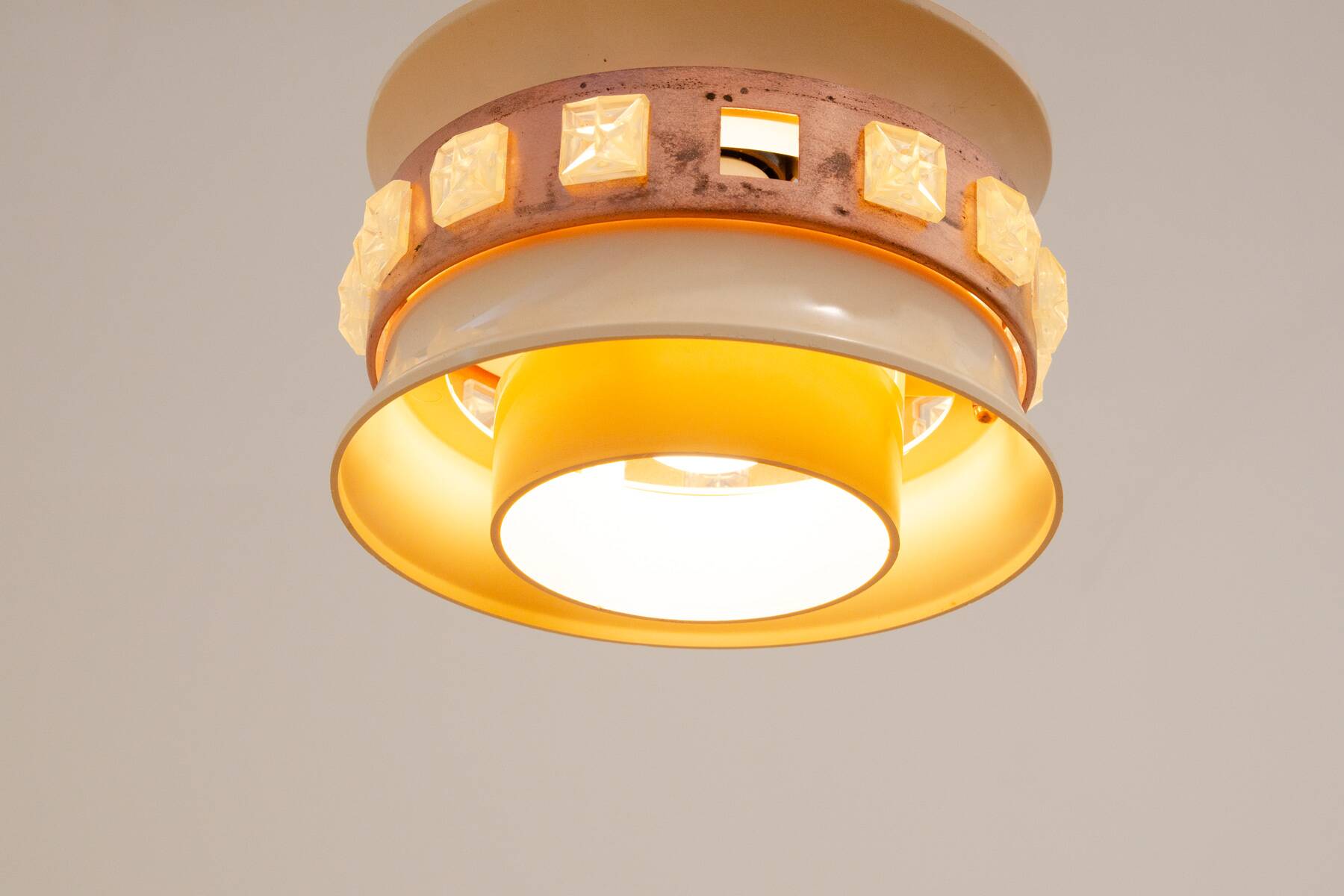 Mid century hanging lamp, Czechoslovakia, 1970´s