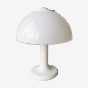 White table lamp mushroom 1970s space age