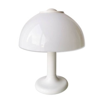 Lampe de table blanche champignon années 1970 âge spatial