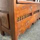 Carved wooden storage bench – rustic Savoyard style