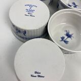 7 ramekins Porcelaine de Paris décor Old China