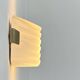 Pair of vintage wall lights, opaline glass and brass, France, 1970.