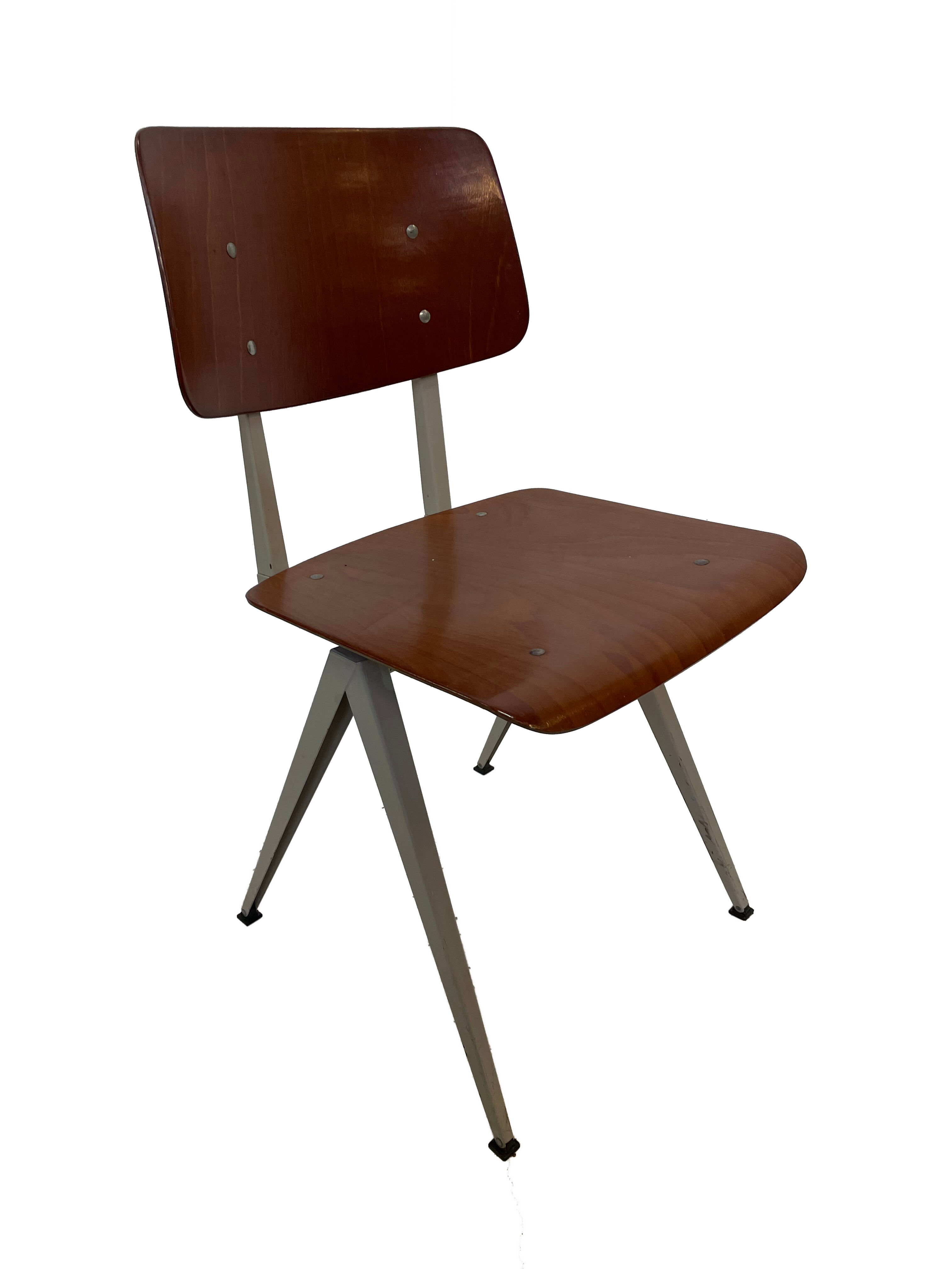 Industrial chair Galvanitas S16 Pagholz Netherlands 60's Design