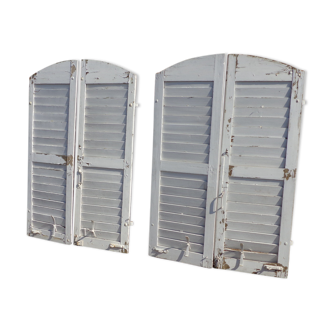 2 pairs of arched shutters