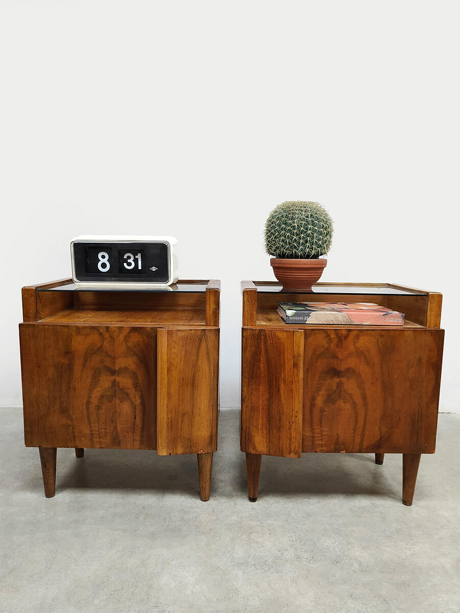 Rare Italian vintage design nightstands