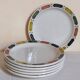 Six assiettes à dessert en porcelaine Anglaise DUDSON BROTHERS 70'