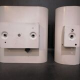Set of two vintage 70s style wall lamps