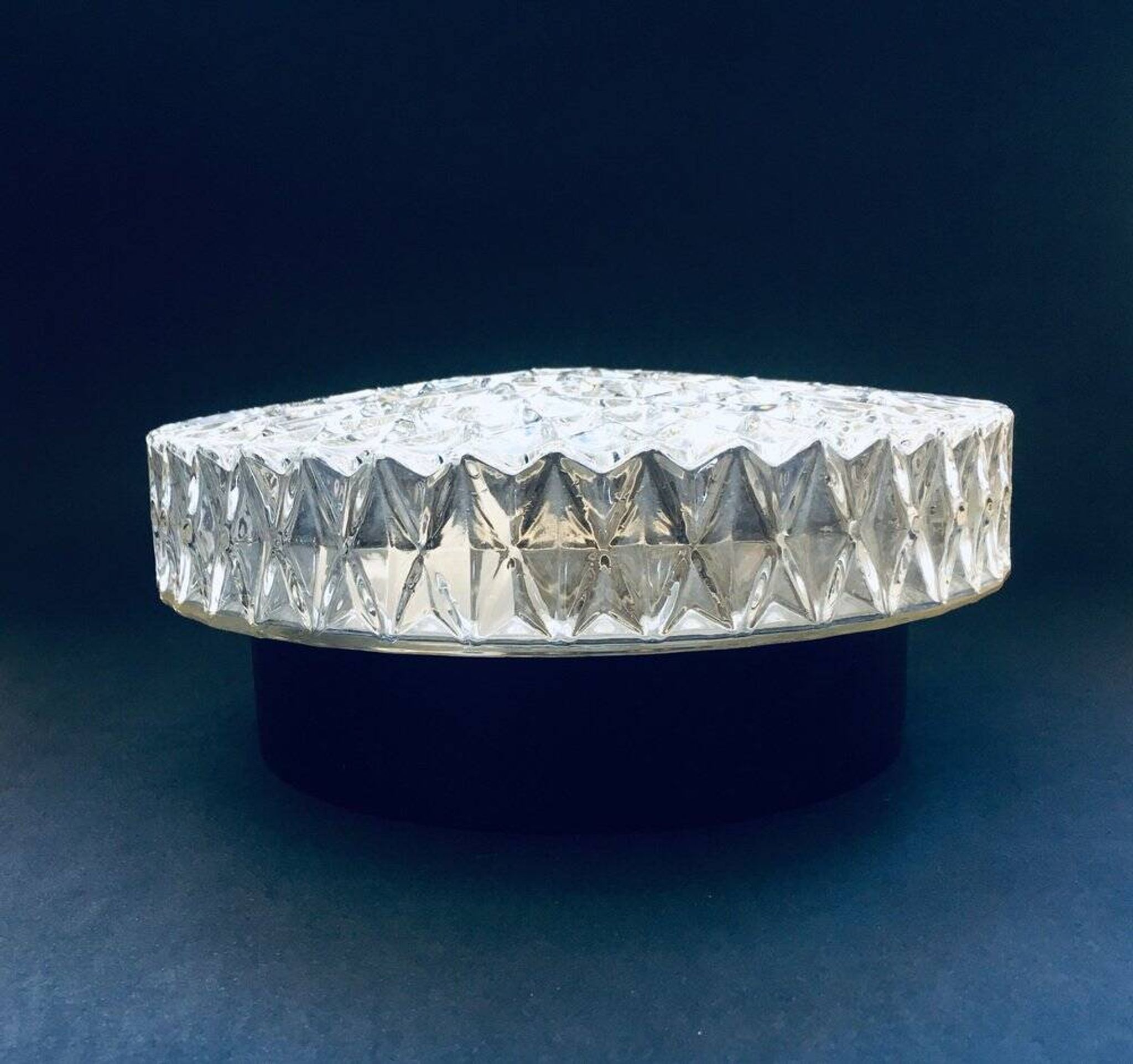 German Wall Lamp in Crystal Glass by Bur Leuchten, 1960s