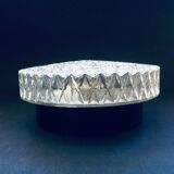 German wall lamp in crystal glass by Bur Leuchten, 1960s