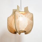 Suspension fil et bois des années 60-70.