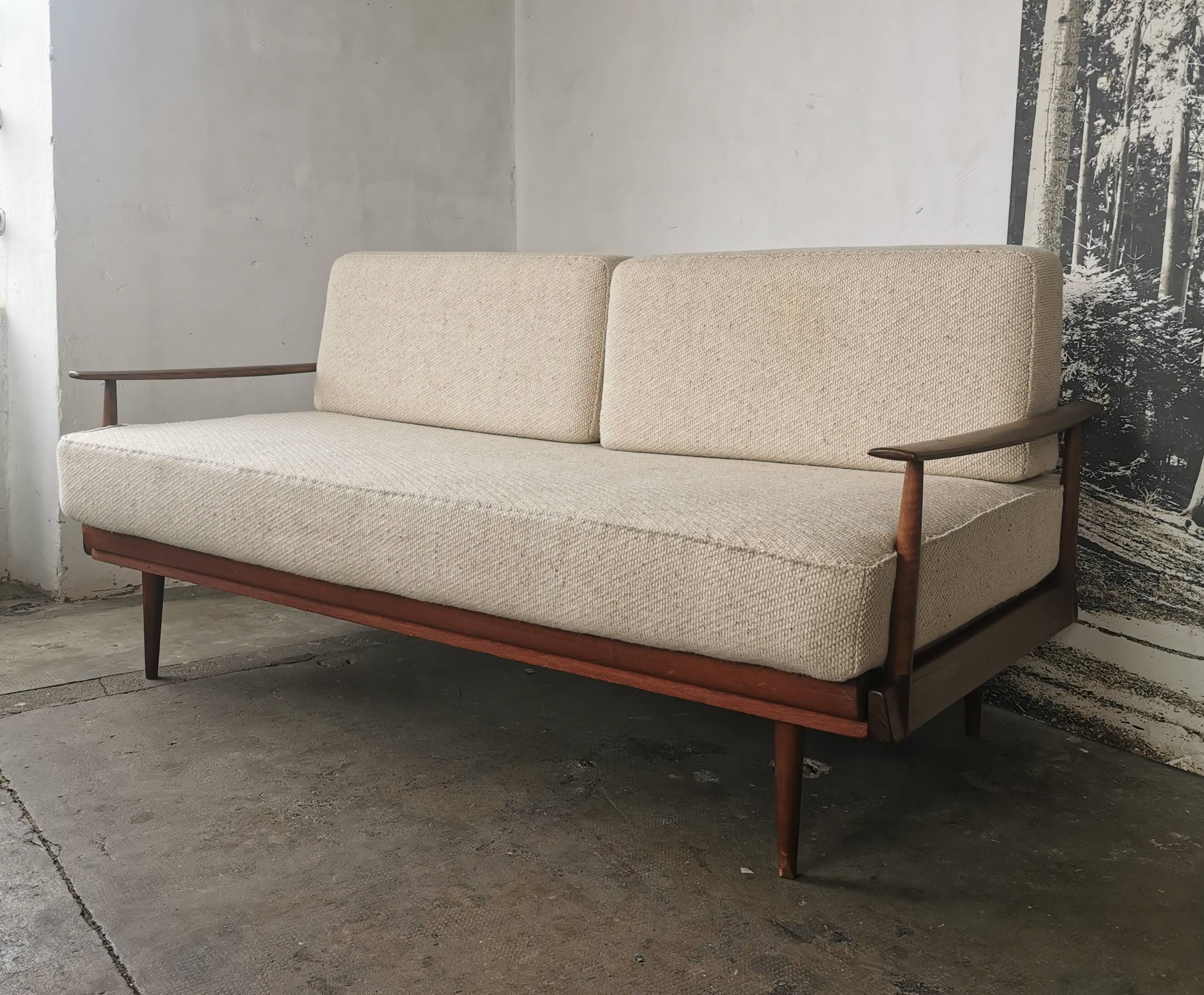 Bench, daybed knoll Antimotte vintage 60s