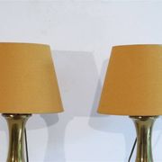 Pair of brass lamps 1960