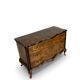 Commode italienne Art déco en loupe de noyer, années 1940-50