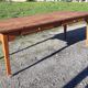 Country farm table in pine , 2 drawers