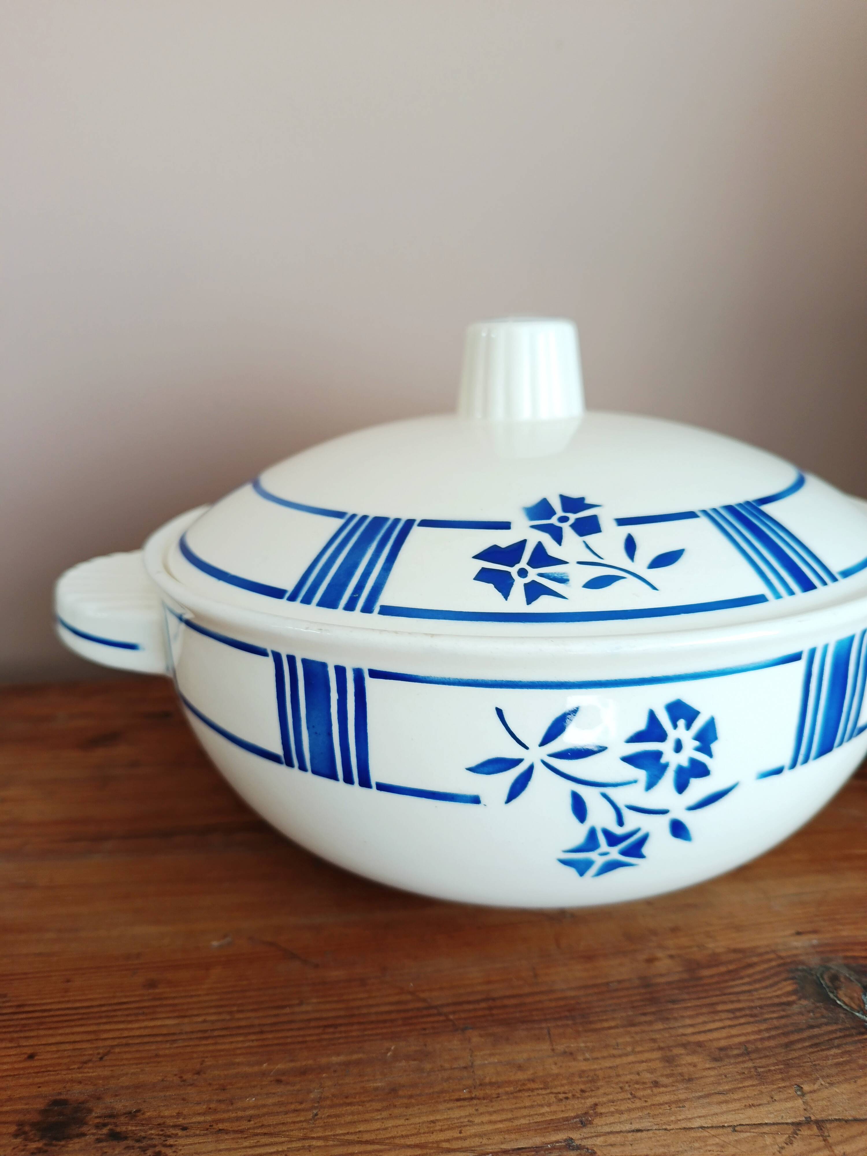 Badonviller earthenware soup tureen