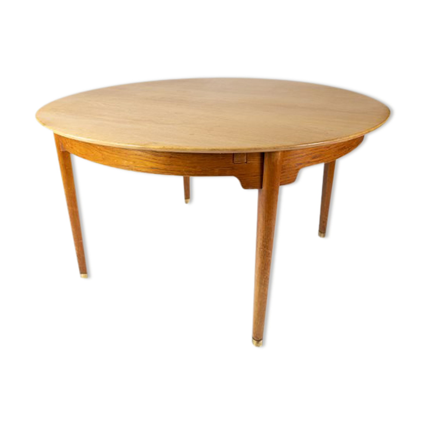 Dining table in oak of danish design from the 1960s.