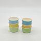 Lot / series of 6 ramekins Digoin France , vintage, pastel,