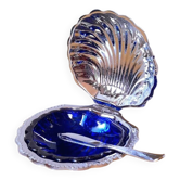 Stainless steel shell butter dish, 1970.