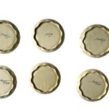 Set of 6 plates with floral pattern