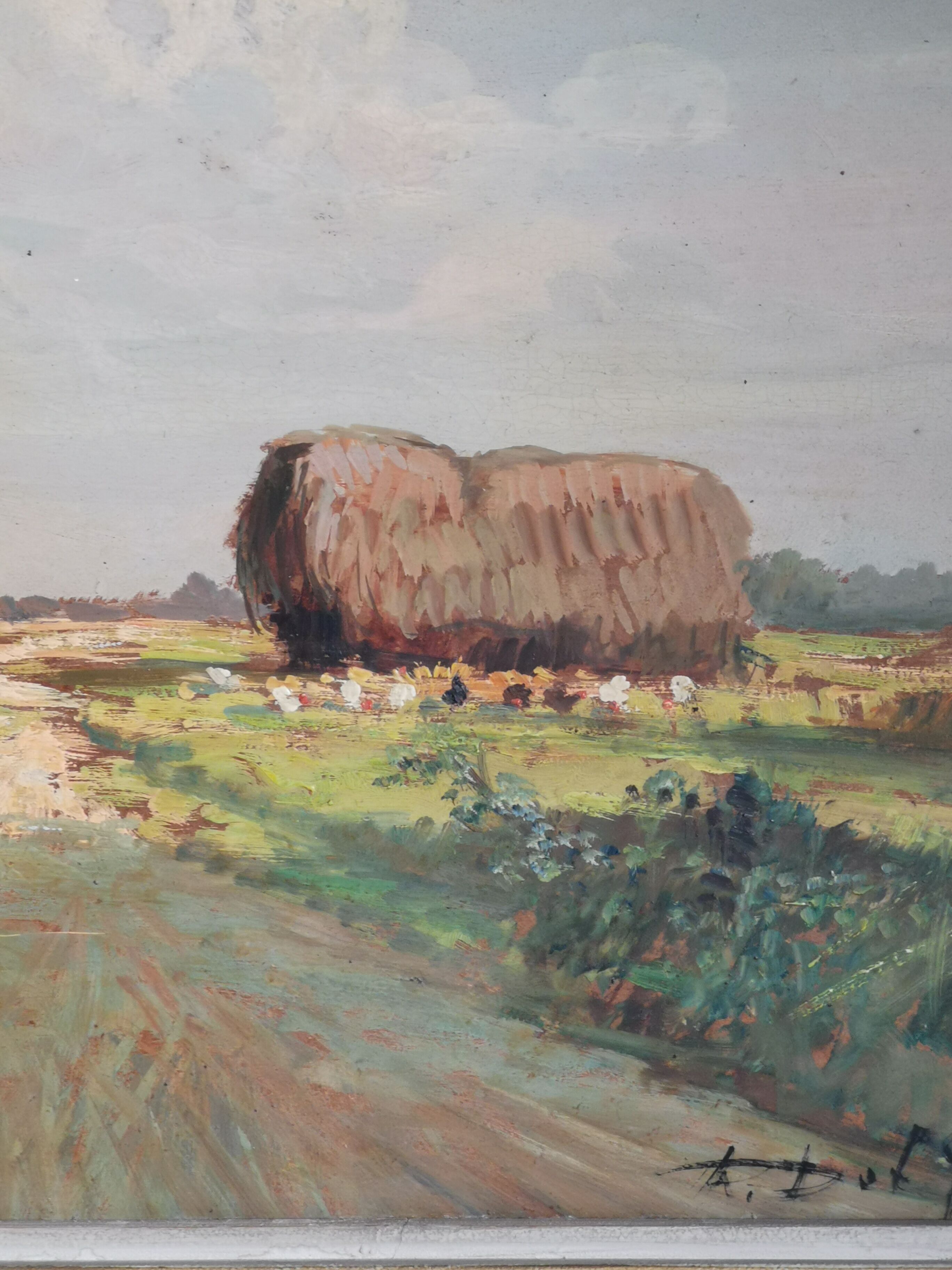 Painting - countryside landscape - mid-XX th century