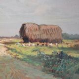 Painting - countryside landscape - mid-XX th century