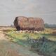 Tableau  - paysage de campagne - milieu XX ème siècle