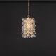 Small golden brass pendant by Christoph Palme, Germany, 1970s.