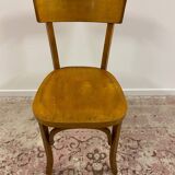 Set of 6 mismatched bistro chairs including Baumann and Luterma chairs